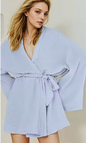 SOHO POWDER BLUE 100%COTTON WRAP