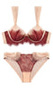 VANILLA ROUGE CHIFFON LINGERIE SET