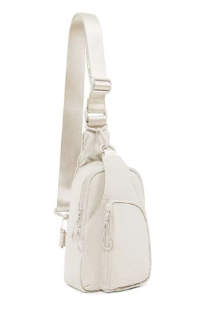 CLARITY IVORY CROSSBODY BACKPACK