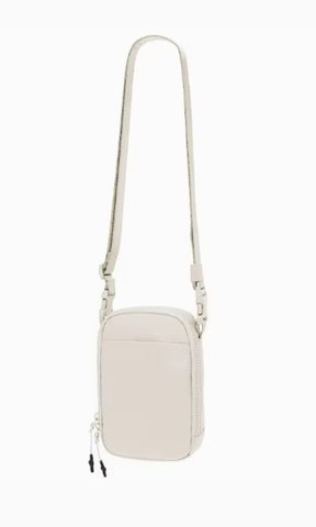 WHITE MINI CROSSBODY SATCHEL